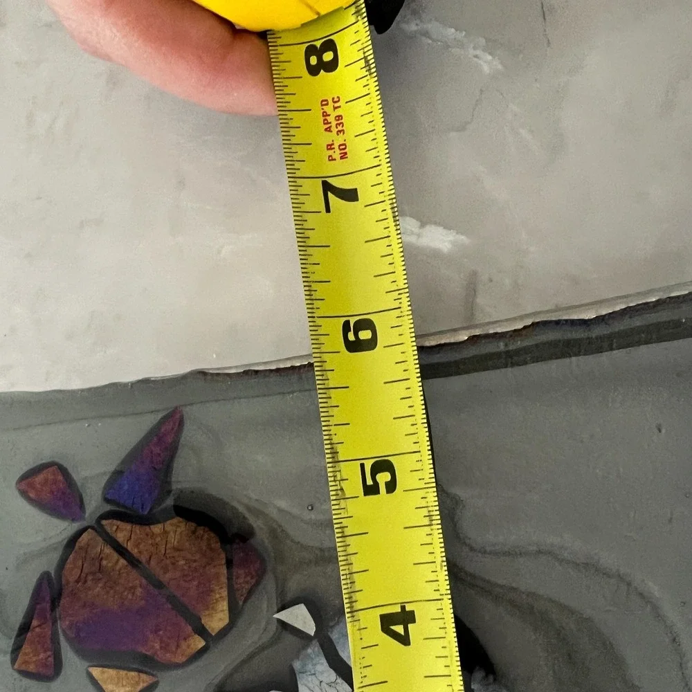 Turtle iridescent‎ fused glass trinket dish